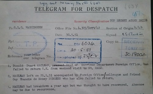 Top secret telegram 30th may - secret,