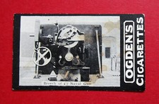 OGDENS TAB ANTIQUE 1902 CIGARETTE CARD MILITARY cir 1900  BREACH OF A NAVAL GUN