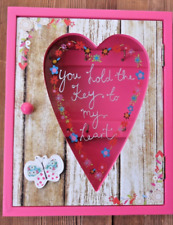 Key Box cupboard wooden with glass window