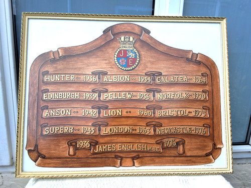 Commemorative naval plaque - naval,