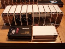 Eleven Panasonic VHS-C Compact Camcorder Video Cassette Tapes  + cases 45 minute