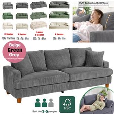 2/3/4 Seater Corduroy Teddy