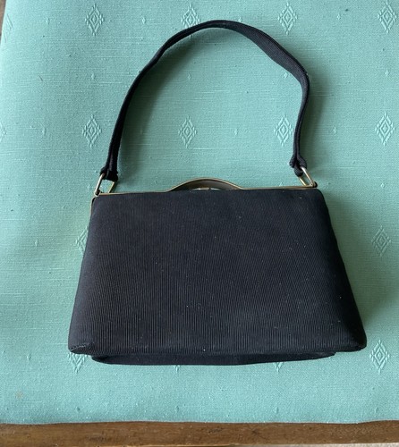 1940s vintage black - black, grosgrain