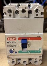 MEM 63AMP 16kA TRIPLE POLE MCCB MGL633