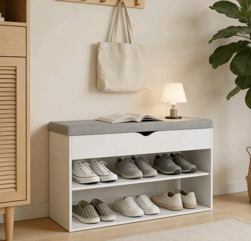 Shoe bench storage - shoe,
