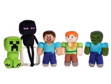 MINECRAFT PLUSH SOFT TOY - ZOMBIE - ALEX - LLAMA - AXOLOTL - CREEPER