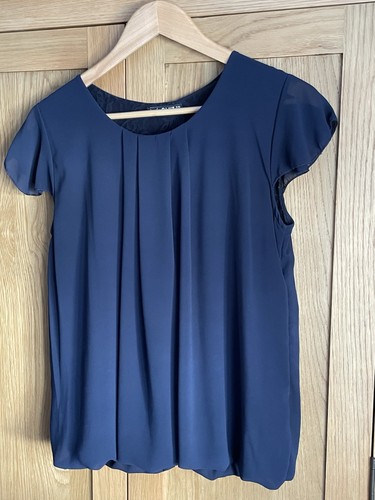 Ladies navy balloon bubble - bubble, hem