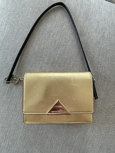 Gold emporio armani crossbody - gold,
