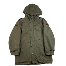 Vintage German Military Parka Khaki Large