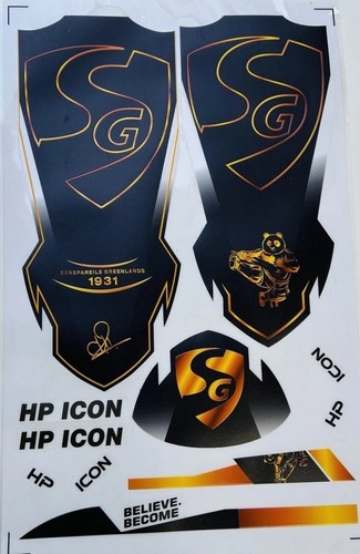 Cricket bat sticker matt - sg,