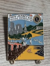 Vintage Lions Club District MD 16 New Jersey - Pin Badge