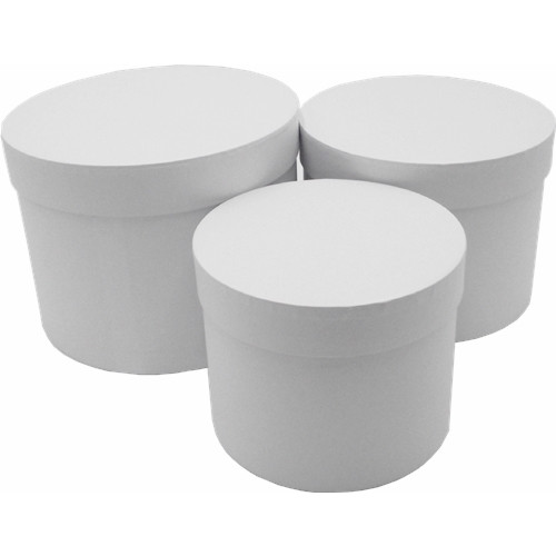 Set round white - round, hat