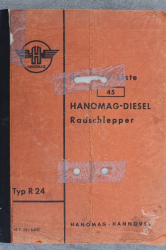 Hanomag diesel wheel tractor - hanomag,