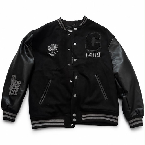 Boys black varsity jacket - boys,
