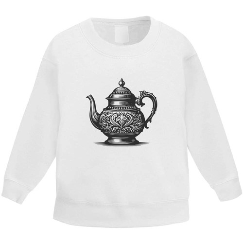 Fancy teapot kids sweatshirt - teapot',