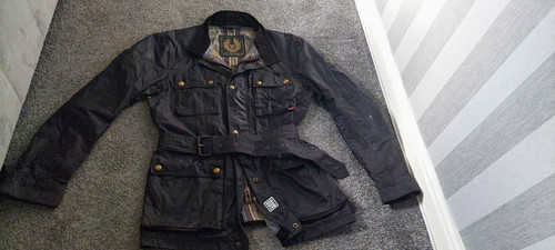 Belstaff men black waxed - belstaff, men’s