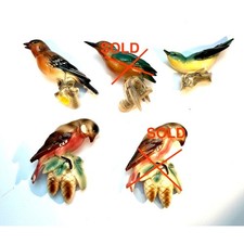 Set 3 Hertwig Katzhütte Bird Wall Plaques – 1930s German Porcelain