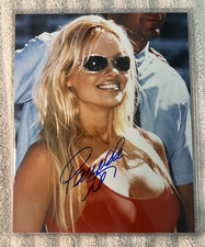 REDUCED Pamela Anderson Bay Watch Red Swimsuit signed photo coa 10 X 8