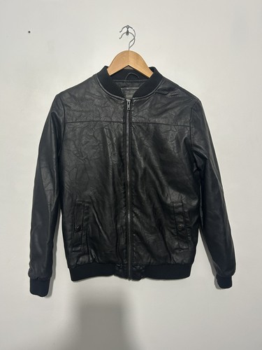 River island black leather - river,