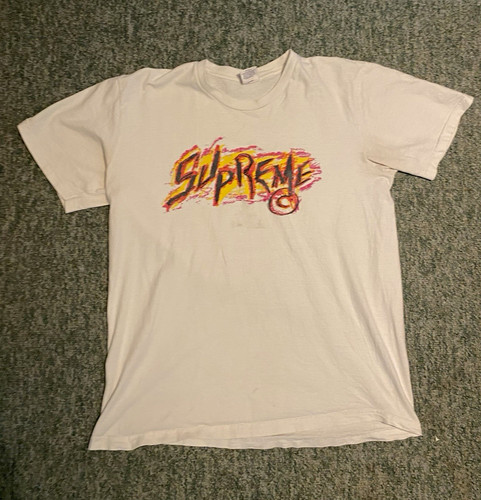 Supreme scratch tee white - scratch,