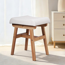 Walnut Solid Wood Vanity Stool