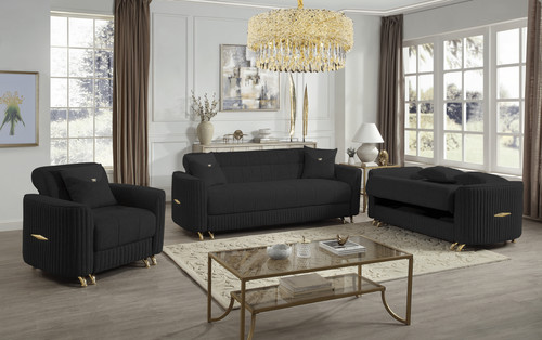 Elegant velvet sofa - set, 3+2