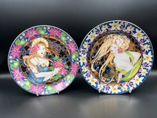 Two Royal Worcester, The Four Seasons Plates, 19 cm.