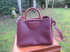 Ladies Handbag by David Jones Paris Maroon 11" x 8.5" Ex+