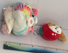 Soft Toy Cats, SquishMallows Flip A Mallows Laura Sheena & Unbranded Keyring