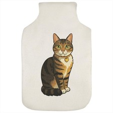 'Sitting Tabby Cat' Hot Water