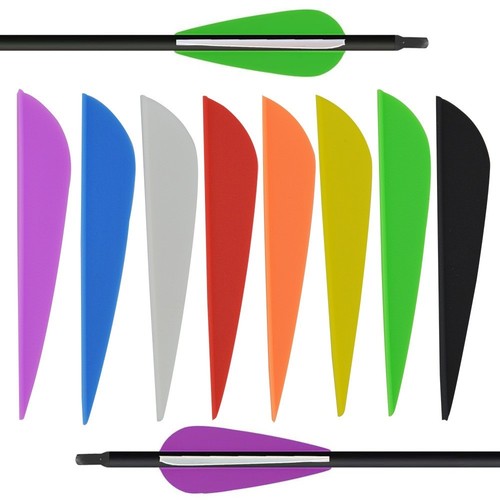 100x archery arrow vanes - 3",