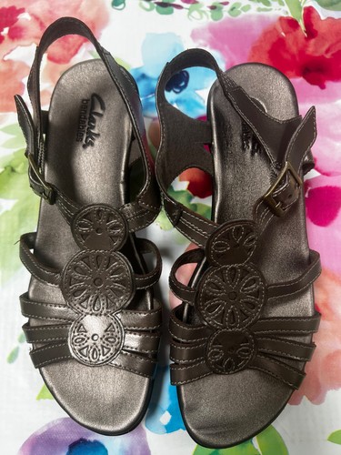 Ladies clarks leather sandals - clarks,