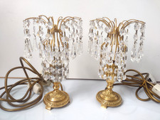 Pair Vintage Italian Crystal