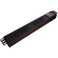 1U 8 way Horizontal PDU 8 X