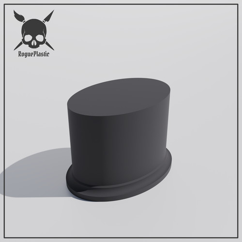 Oval base elevated display - oval,
