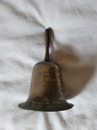 Vintage brass hand dinner - brass,