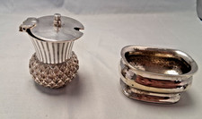 2 EPNS/Silver Plate Mustard