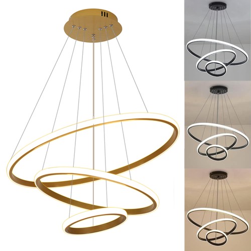 Modern led ceiling light - light, rings