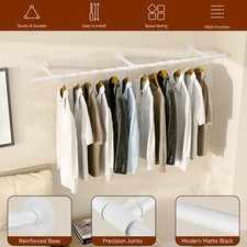 Industrial Pipe Clothing Rack