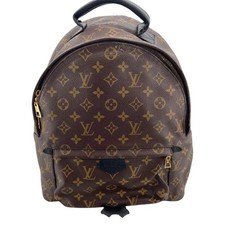 LOUIS VUITTON Palm Springs MM M44874 Brown Monogram Canvas Backpack #2895