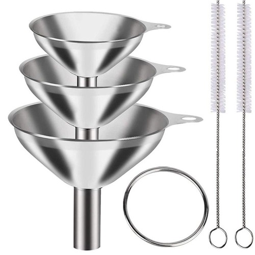 Metal stainless steel funnel - stainless,