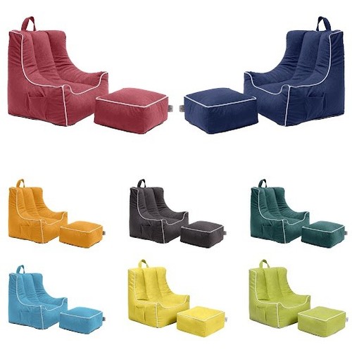 Kids bean bag chair with - bag,