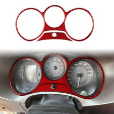 Carbon Fibre Speedometer Panel Stickers for SEAT Leon 2005-2012, Red, 2pcs Set