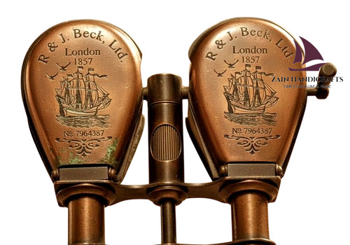 Zain brass glasses binoculars - brass,