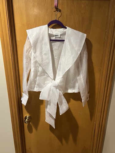 Vintage white sheer blouse - vintage,