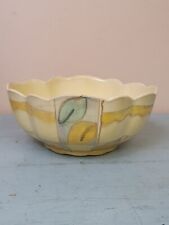 Art Deco Kensington Ware Yellow York Salad Bowl, Perfect For Spring Bulbs