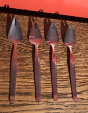 4 EMPIRE SPORKS (Combined spoon & fork).  VINTAGE STAINLESS STEEL - SPARES