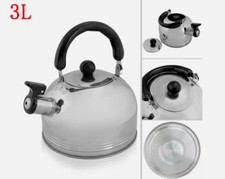 3L Gas Kettle Whistling Camping Gas Induction Hob kettle Stainless Steel Teapot