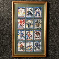 Framed Collection of 12 NHL