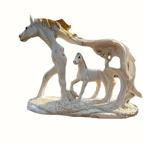 Handcrafted resin hollow horse - handcrafted,